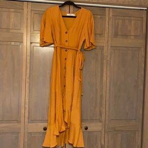 JustFab yellow dress